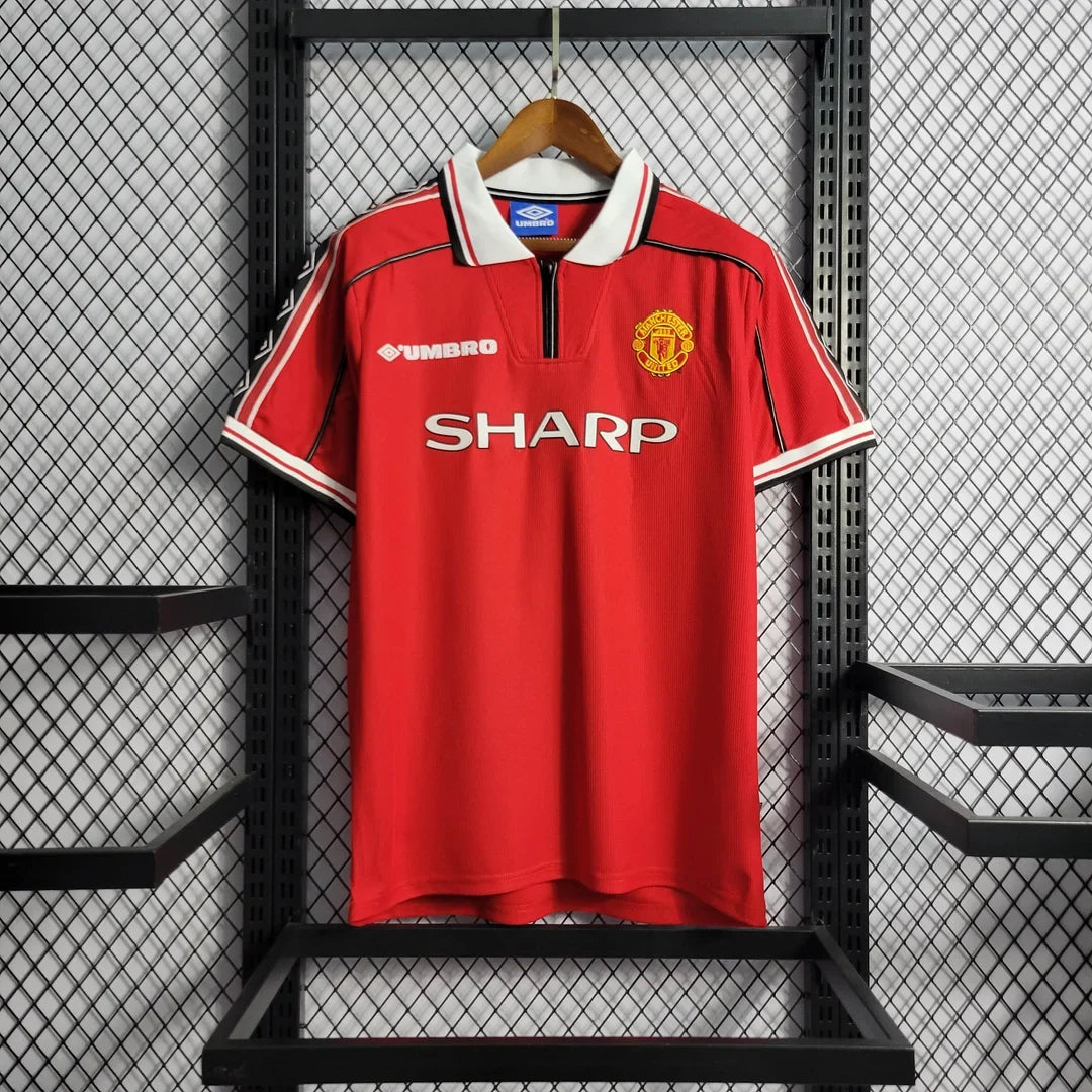 1998/1999 Retro Manchester United Home Football Shirt 1:1 Thai Quality