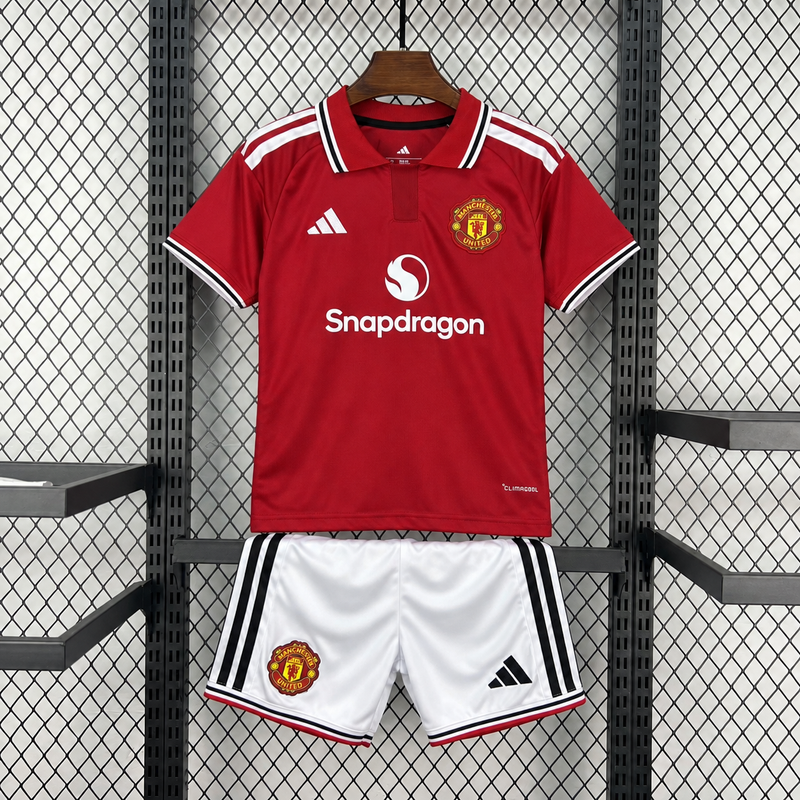 Manchester United 2026/27 Home Kids Football Kit