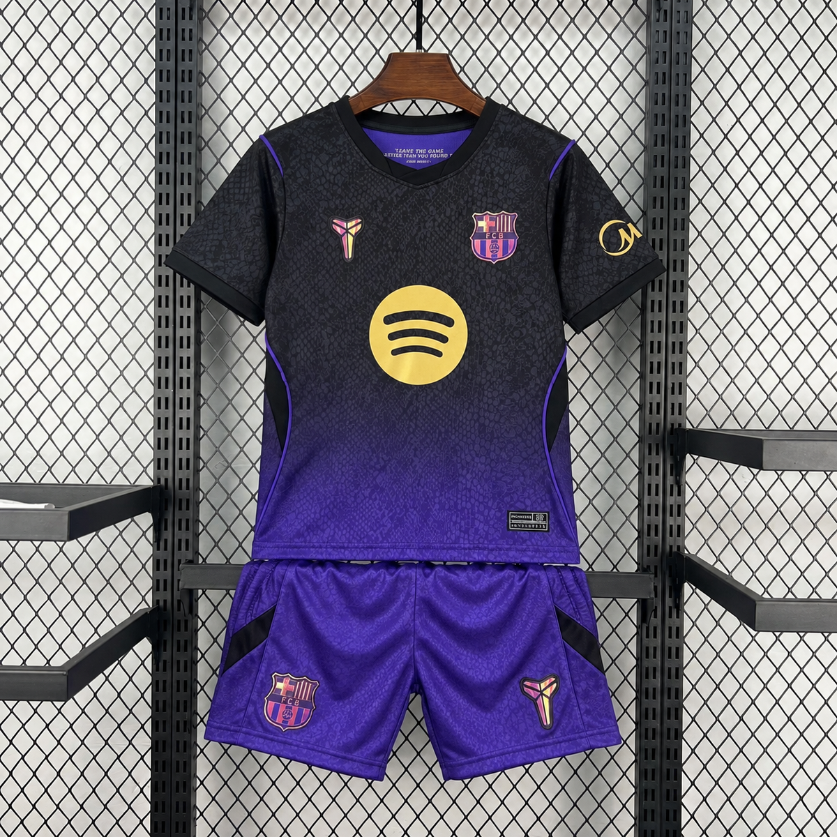 FC Barcelona x Kobe Bryant 2026/27 Away Kids Football Kit – Black/Purple