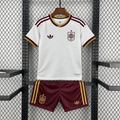 Spain 2026 Away Kids Football Kit – White/Burgundy