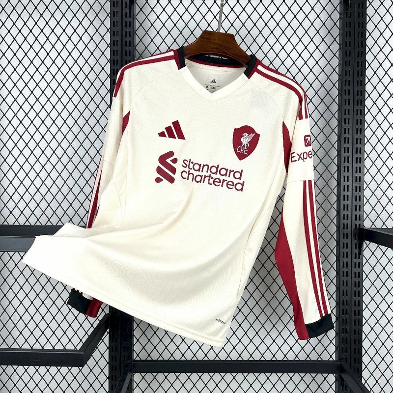 2025/2026 Liverpool Away Long Sleeves Jersey