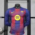 2025/2026 Player Version Long Sleeve Barcelona Home Football Shirt